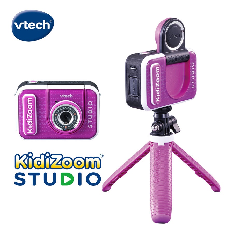 5歲以上適用【英國 Vtech】多功能兒童數位相機STUDIO (亮麗紫)