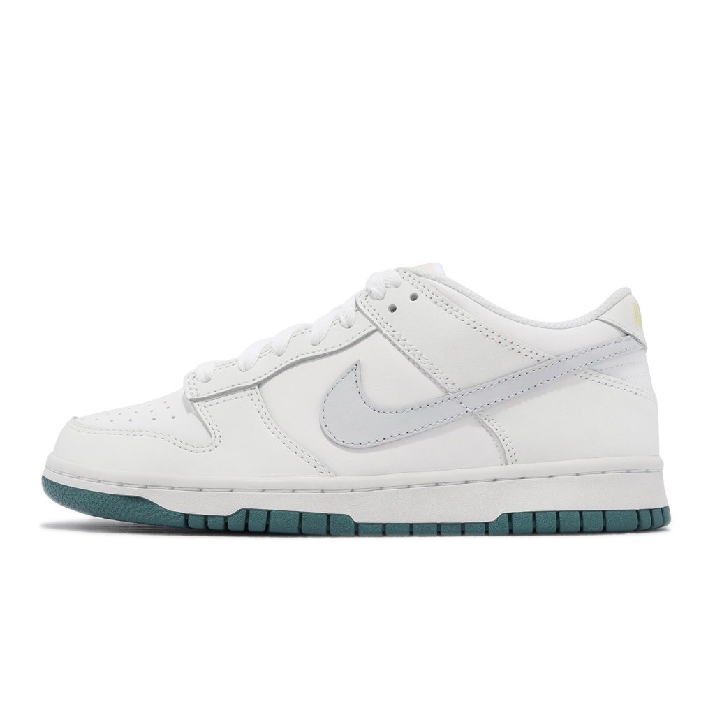 Nike Dunk Low GS 白 綠 莫蘭迪綠 女鞋 大童鞋 休閒鞋 小白鞋 【ACS】 FD9911-101