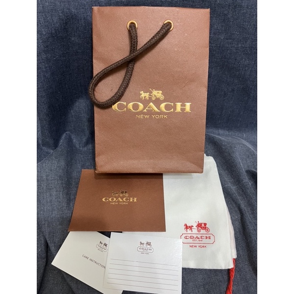 （法國專櫃正品）COACH 禮盒袋 精品袋 紙袋 提袋 禮盒提袋 禮物袋 禮物提袋 包裝紙 包裝袋 精美提袋 精美紙袋