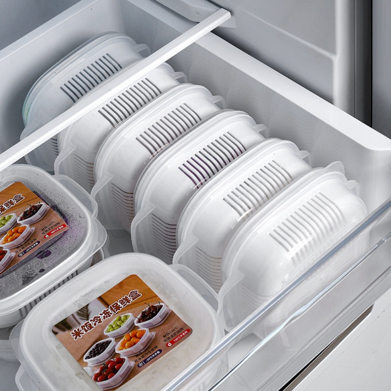 P&amp;K優品館 家用米飯分裝保鮮盒 可冷凍 可微波爐 加熱米飯盒 菜飯分離 米飯分裝盒 米飯保鮮盒