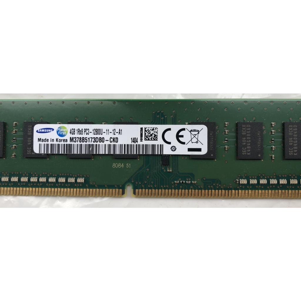 桌機記憶體 SAMSUNG 三星 4GB 1Rx8 PC3-12800U-11-12-A1 DDR3 現貨