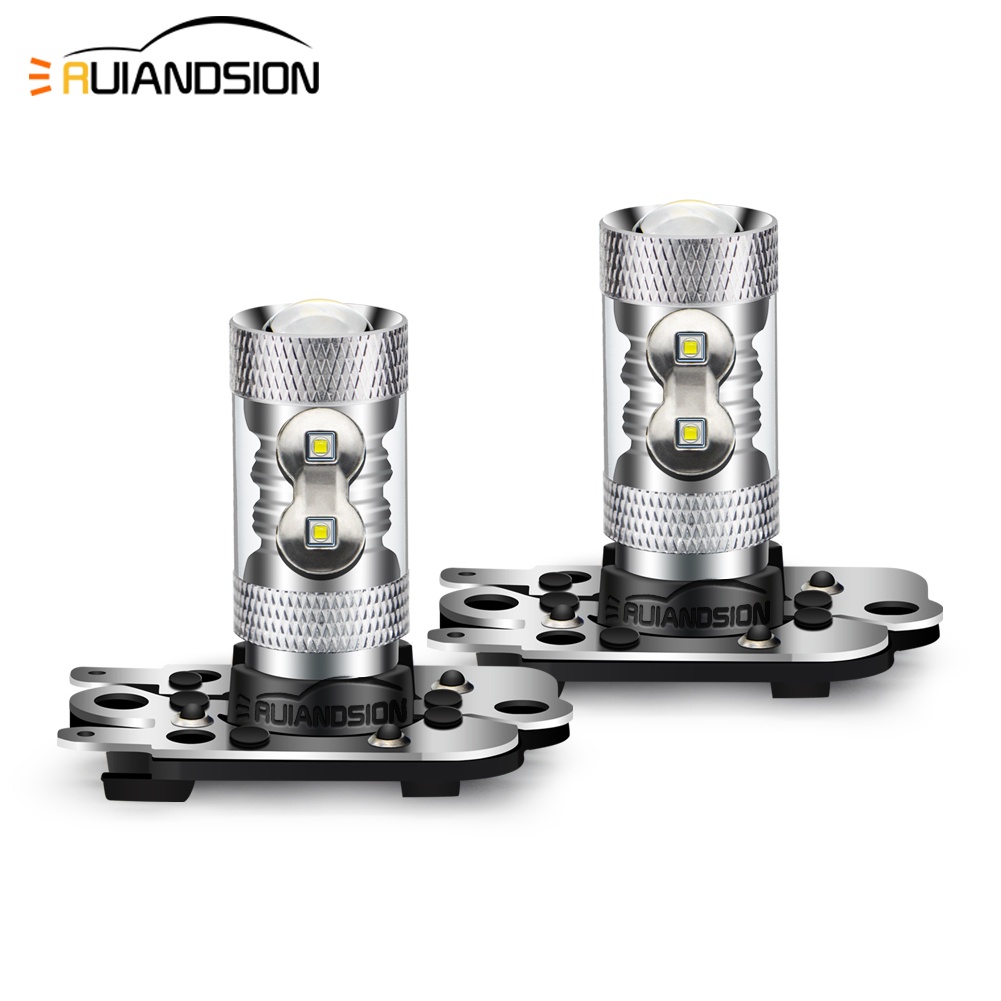 2 個 Ruiandsion PH16W LED 燈泡 Canbus 超亮 50W 12-24V 6000K 白色 LE