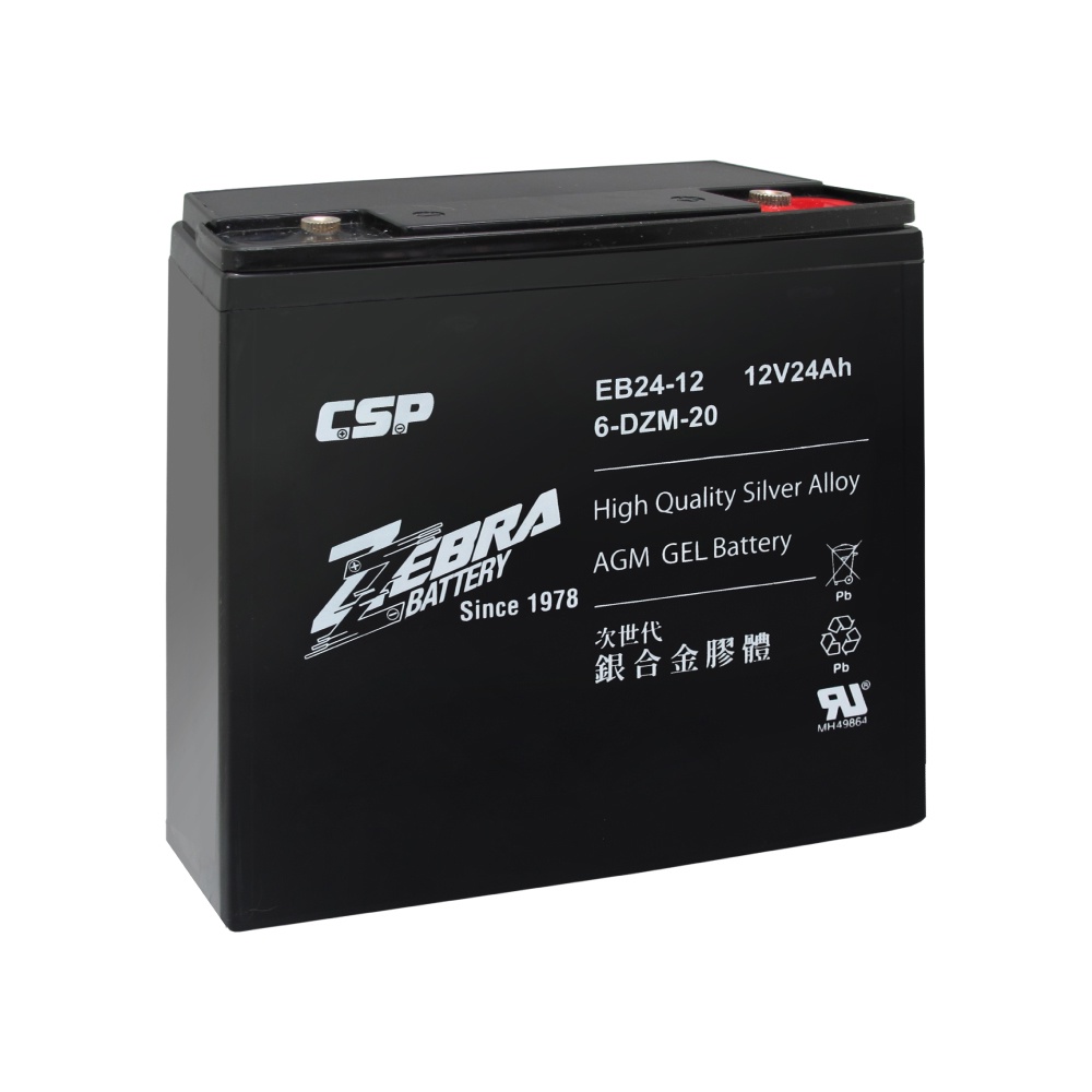 保證全新電池 CSP 花電12V24AH 12V15AH 銀合金膠體電池 優於 REC22-12 14-12