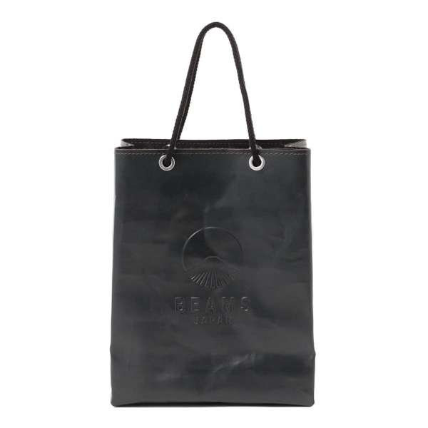 YOBUYOBU日貨選物代購｜MAKOO × BEAMS JAPAN 皮革手提袋 黑色 包包