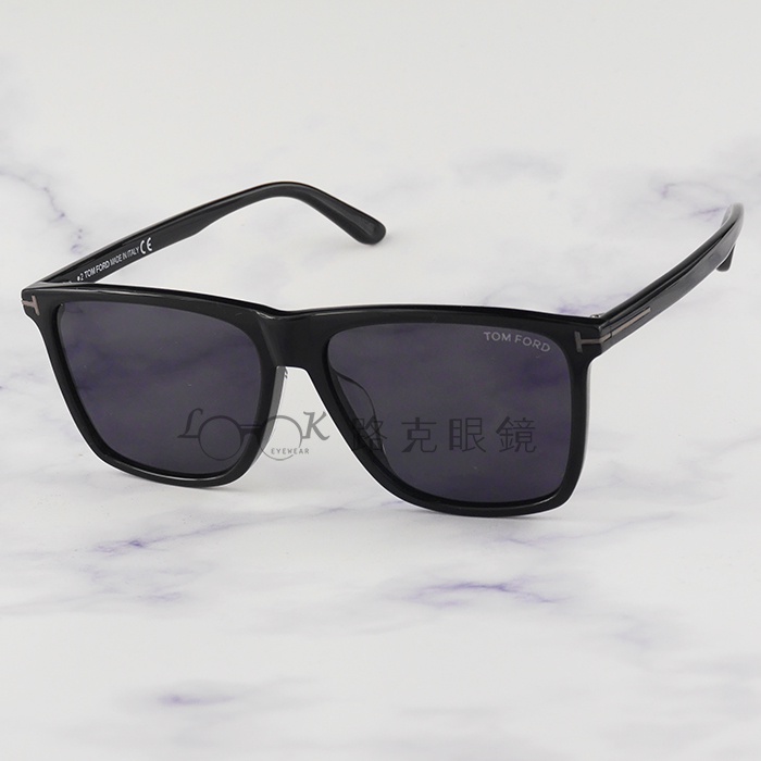 【LOOK路克眼鏡】TOM FORD 太陽眼鏡 Fletcher 黑 方框 TF832F 01A