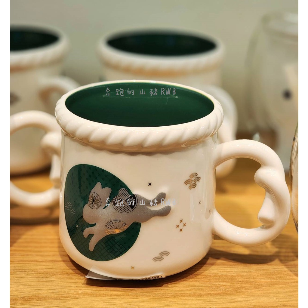 🍀【韓國現貨】2023韓國星巴克新年兔子馬克杯355ml 陶瓷馬克杯 咖啡杯 茶杯