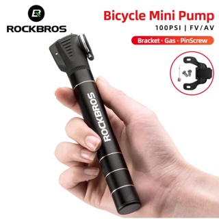 Rockbros輕型鋁合金雙向迷你便攜式自行車氣泵腳踏車
