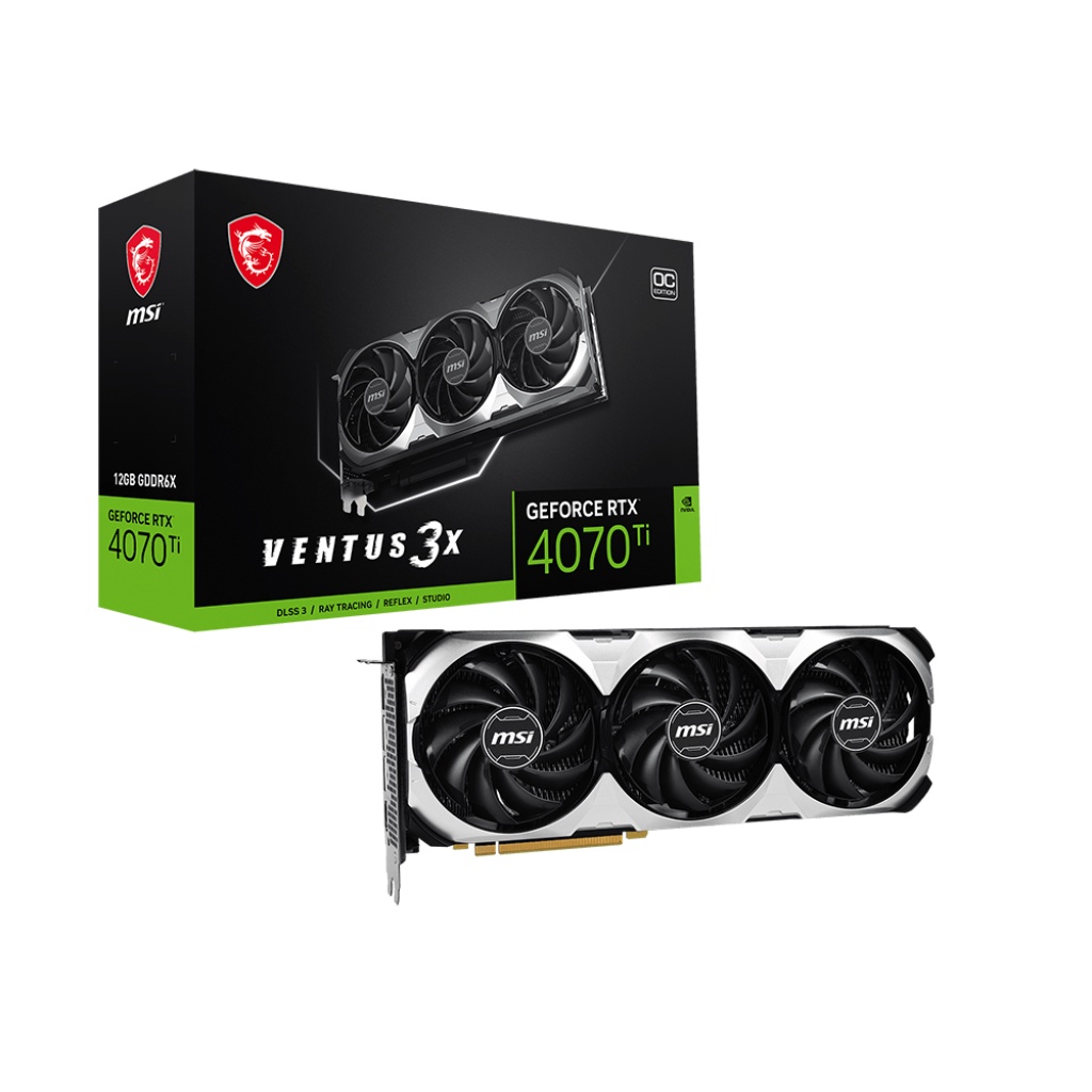 微星 RTX4070Ti VENTUS 3X 12G OC 4070TI 30.8cm 註五年