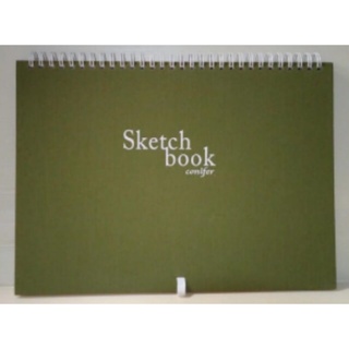 ╭＊Amy星辰屋＊╯Conifer綠的事務 Sketch book 16K 布面繪圖本/綠色