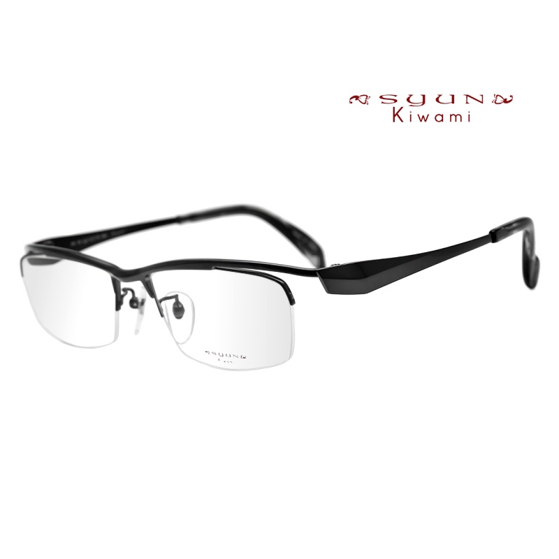 Syun kiwami KM-1852M 日系眼鏡｜超輕純鈦方形半框男士眼鏡 男生品牌眼鏡框【幸子眼鏡】