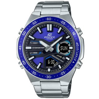 CASIO 卡西歐 EDIFICE 運動風雙顯腕錶 46.9mm / EFV-C110D-2AV