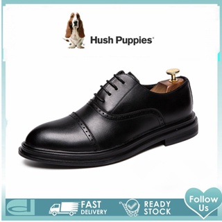 Hush puppies 皮鞋男士正裝鞋婚鞋男士正裝鞋韓國皮鞋辦公鞋男士皮鞋噓小狗鞋男