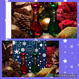 NOVAE 季節限定 薄雪凝花凜冬白晝/星夜森林/聖誕貓禮盒 貓咪淡香精(50ml+50ml)