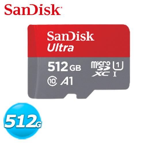 (現貨)SanDisk晟碟 Ultra microSDXC UHS-I A1 512GB記憶卡