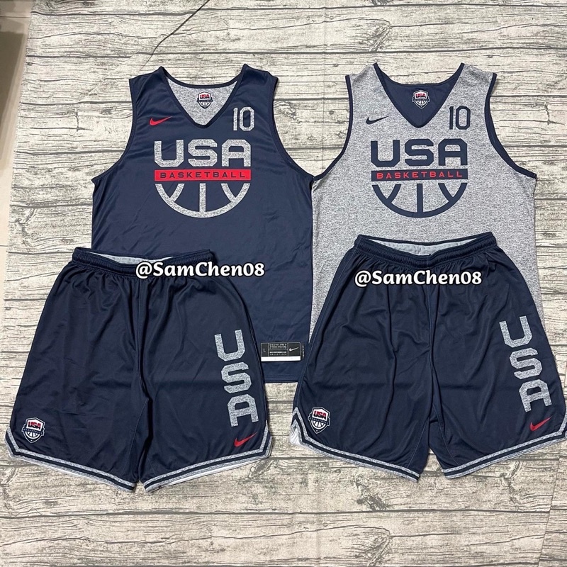 Nike 東京奧運 美國隊 USA Tatum GU 球員版 雙面 球衣 練習衣 籃球褲 AU GI KOBE 短褲