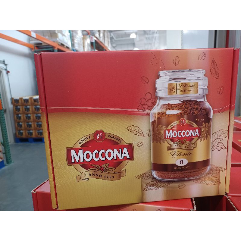 好市多代購Moccona 經典深焙即溶咖啡粉 200公克 X 2罐