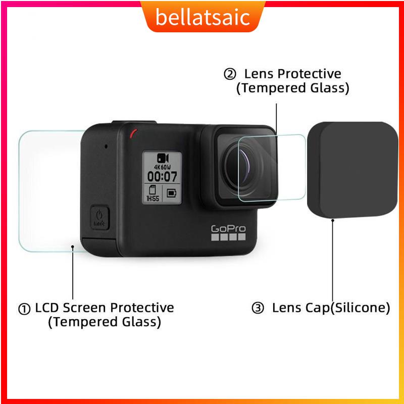 GoPro Tempered Glass With Lens Cap For GoPro Hero 7 Black 5