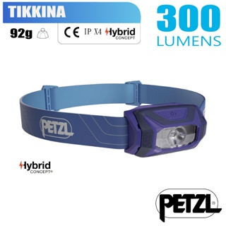 【法國 Petzl】送》TIKKINA 超輕量標準頭燈(300流明.IPX4防水).LED頭燈_藍_E060AA01