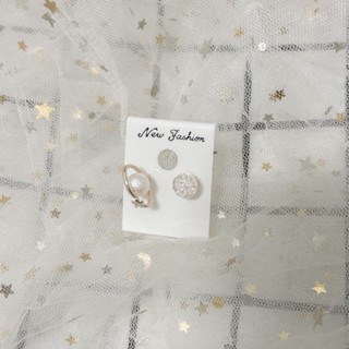♡菲菲fifi♡韓國氣質百搭星月珍珠耳環 全新 現貨 韓國東大門