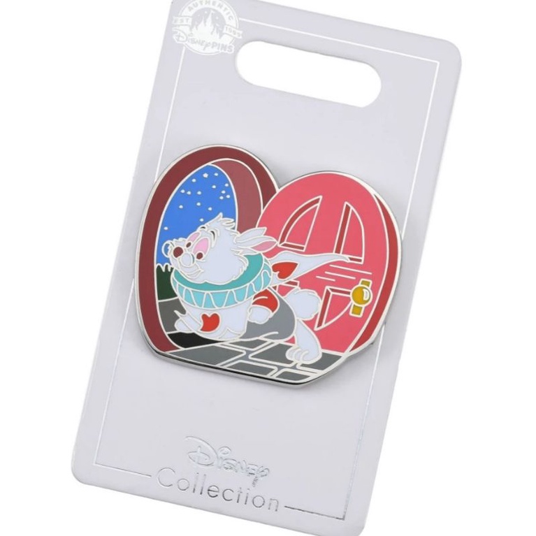 特價絕版現貨 日本迪士尼商店 愛麗絲夢遊仙境 時間兔 徽章 胸針 別針