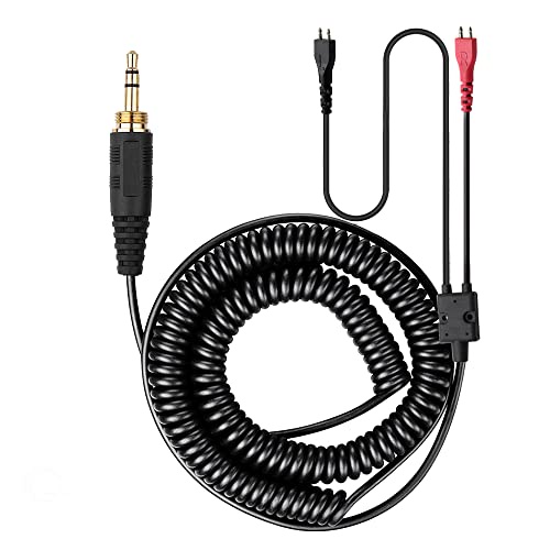 Hd25 電纜,帶 6.35 毫米適配器的替換彈簧電纜延長線,適用於 HD25 HD25-1 HD25-1 II HD2