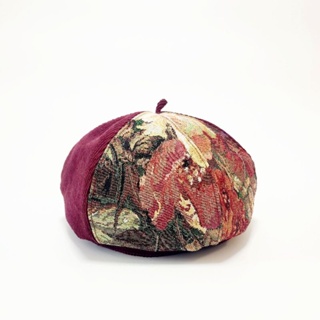 【HiGh MaLi】油畫藝術系列-紅/貝蕾帽/畫家帽#古典#古著