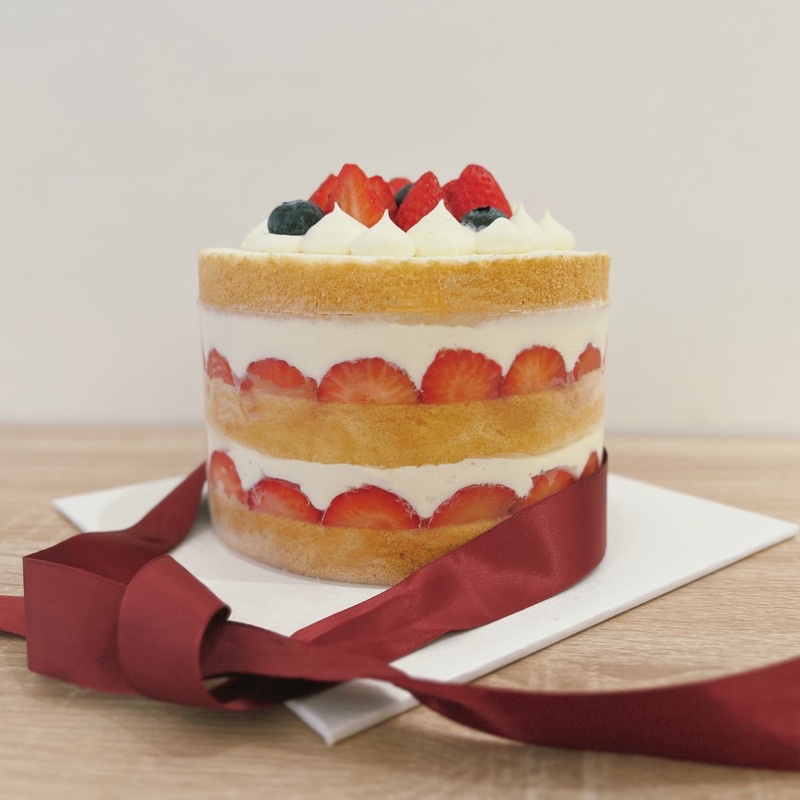 【好糕】🍓滿版草莓蛋糕🍰4吋6吋8吋/戚風蛋糕/草莓戚風/裸蛋糕