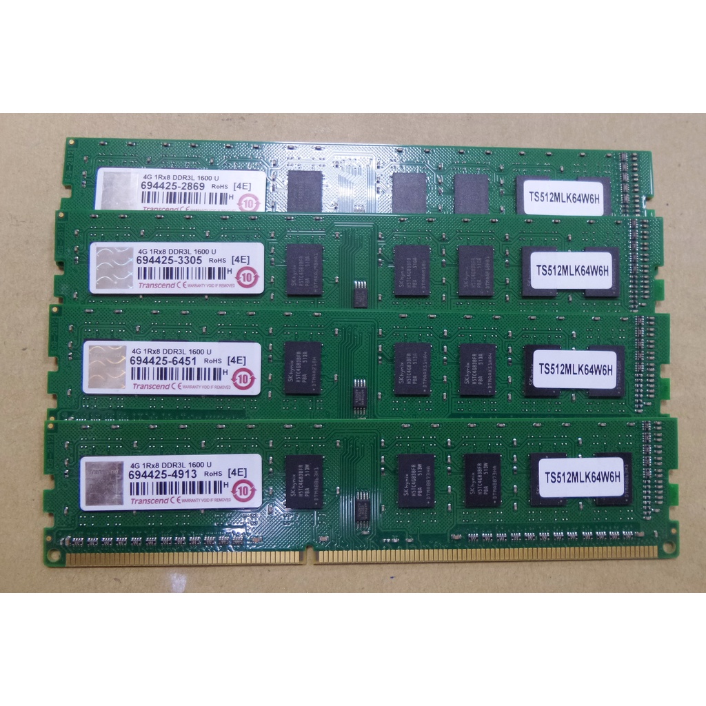創見 DDR3L 1600 4GB 記憶體(低電壓) / 桌上型