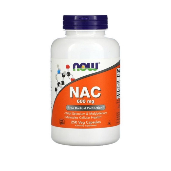 NOW，NAC，N-乙醯半胱氨酸，600 毫克，250 粒素食膠囊