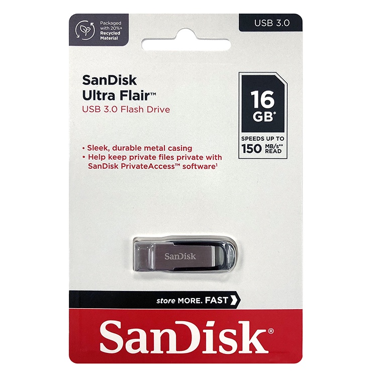 【中將3C】SanDisk Ultra Flair USB3.0 CZ73 16GB隨身碟 .CZ73-16G