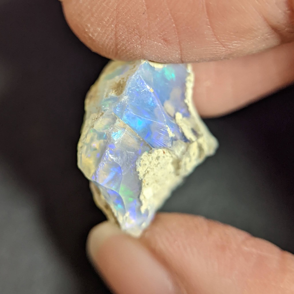 Opal 蛋白石 衣索比亞 澳寶 歐泊 10月誕生石 原石 原礦 礦標 礦石 礦物 金工 寶石-2301111