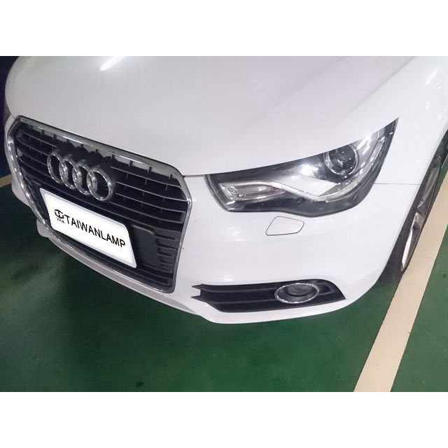 &lt;台灣之光&gt;全新 奧迪 AUDI A1 12 11 14 13年HID專用原廠款黑底魚眼投射頭燈 大燈