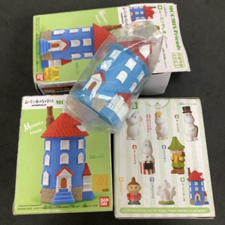 盒損全新 Moomin 嚕嚕米好友公仔 房子 盒玩 經典 歡樂谷 房子 萬代 MOOMIN house 姆明 軟膠