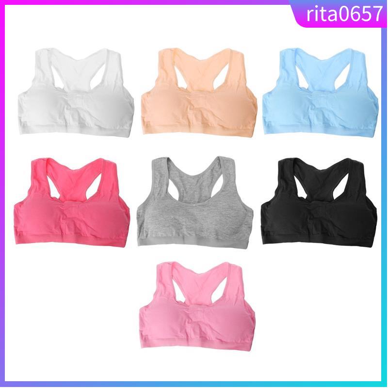 Cotton Young Girl Sport Wireless Small Training Puberty Bras