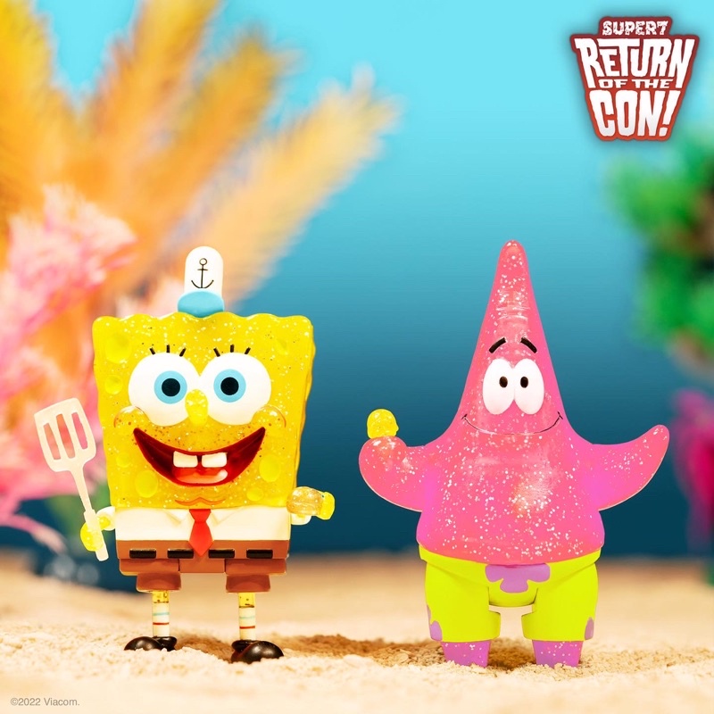 奧司玩具 現貨 super7 海綿寶寶 派大星 好朋友組 spongebob 可動公仔