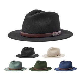 BRIXTON 紳士帽 MESSER FEDORA 多色 素面紳士帽 大邊紳士帽 羊毛紳士帽⫷ScrewCap⫸