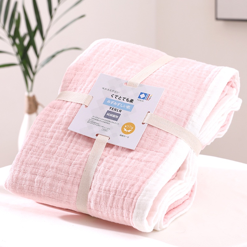 【現貨促銷】日本水洗紗布六層午睡毯單雙人空調被春夏加厚床單毛巾被（大件選宅配）