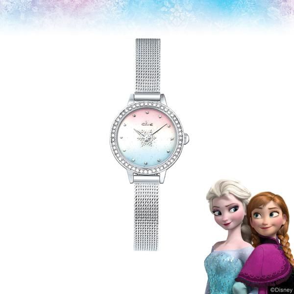 迪士尼 【Clue X Disney】冰雪奇緣雪花銀網眼手錶CL2G19B05MWW