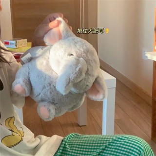 可愛胖胖大象毛絨玩具公仔大象玩偶生日禮物