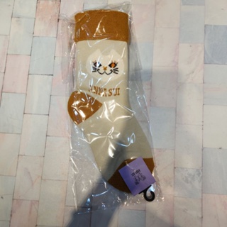 現貨只有一雙～日本製日本anna sui超可愛貓咪圖案厚短襪