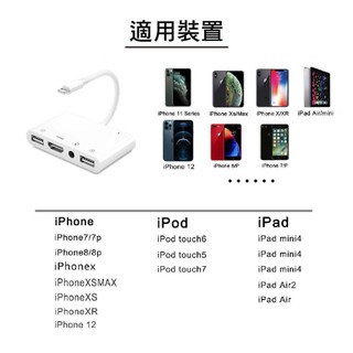 阿絨生活 蘋果轉HDMI/3.5mm耳麥/USB*2 五合一轉接器｜支援IOS26以上可接隨身碟/麥克風直播