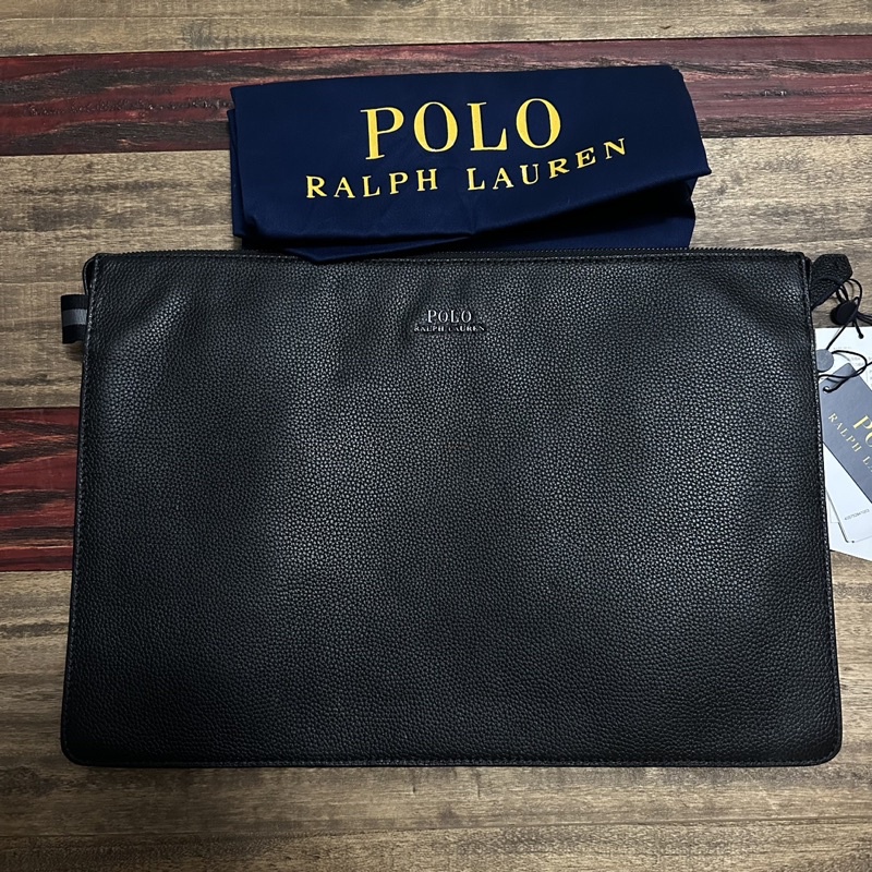 polo ralph lauren 皮革 手拿包 公事包