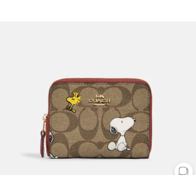 全新Coach x Peanuts Snoopy 短夾 現貨在台