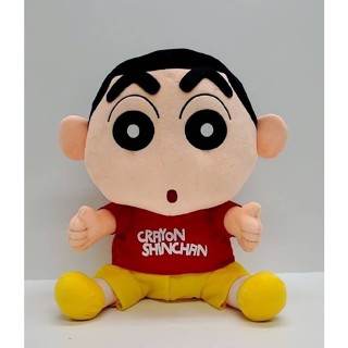12"蠟筆小新紅衣款 野原新之助小新クレヨンしんちゃん 可愛 Q萌 生日 過年 耶誕 交換 禮物 兒童 絨毛娃娃 玩偶