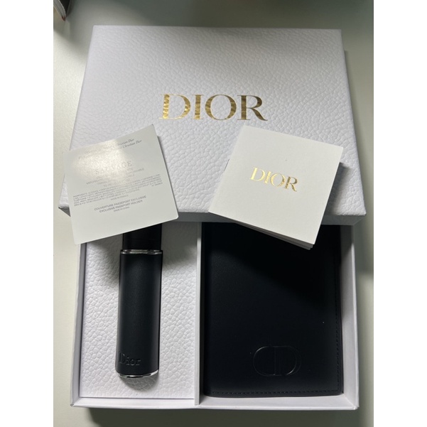 (全新現貨一組) Dior SAUVAGE 曠野之心淡香水隨身瓶 Dior護照夾