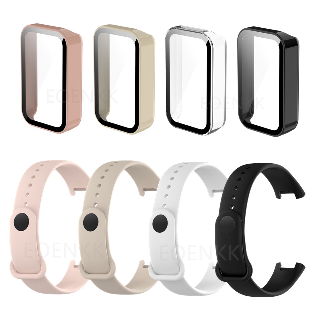 Redmi Smart Band Pro 屏幕保護膜保護殼小米 Redmi Band Pro 錶帶手鍊矽膠錶帶 Corr