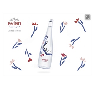 Evian 玻璃瓶 礦泉水 限量設計師聯名 法國