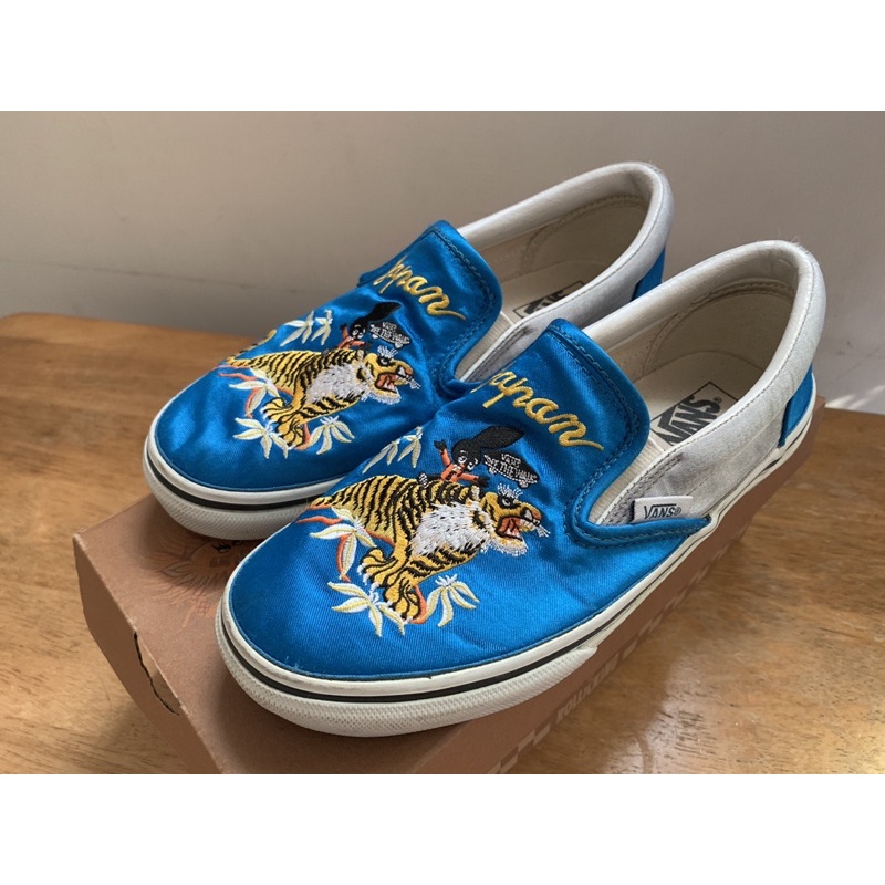 オックスフォードブルー デットストックROLLICKING VANS SLIPON