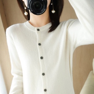 衣時尚 YY 針織外套 短款外套 毛衣 新款圓領針織衫女韓版寬鬆洋氣內搭長袖上衣MB059-.2682.