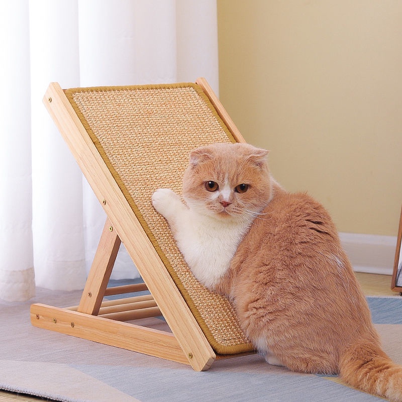 AQUA貓貓貓抓板立式劍麻耐磨不掉屑抓不爛三角可摺疊防護沙發牆角保護貓咪1月